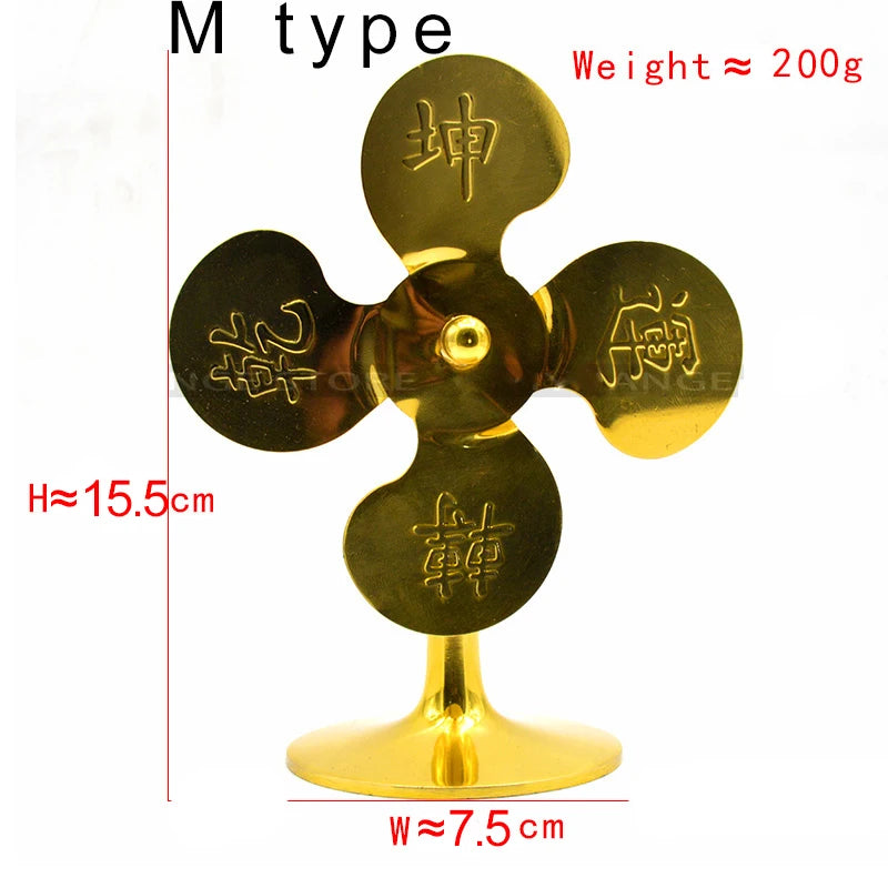 Fengshui Copper windmill Metal Windchime Bells Wind Chimes Wall Hanging Home Decor Bring good luck home decoration accessories