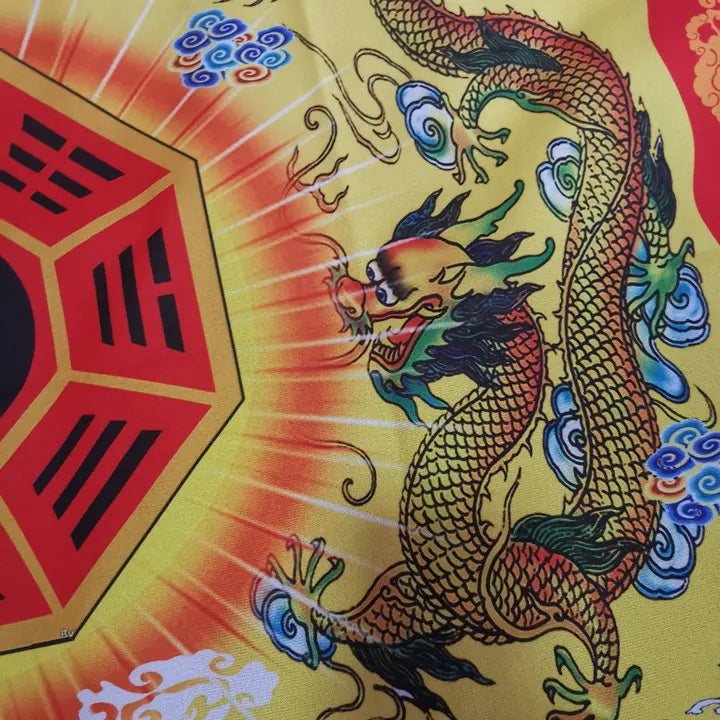 Taoist supplies, Taoist spirit forever, tablecloth, double dragon Bagua, table skirt, altar cloth, exquisite Taoist embroidery