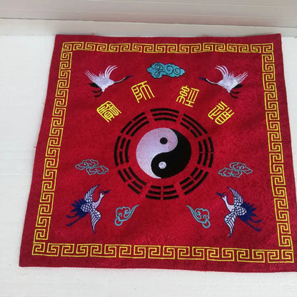 Taoist articles, jacquard material, red Sutra cover, crane sutra cover, golden thread, Taoist Sutra and wrapped Sutra cloth