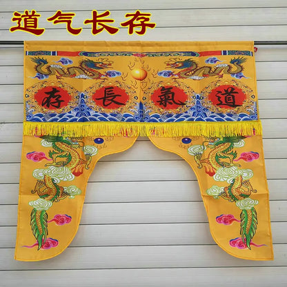 Taoist supplies, crane plate cloth, dragon and Phoenix table surround, Bagua God tent, Taoist spirit forever