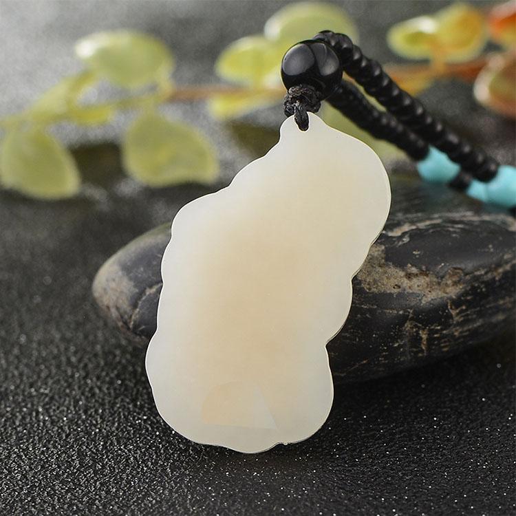 Hetian Jade Pixiu Necklace - Manifest Abundance