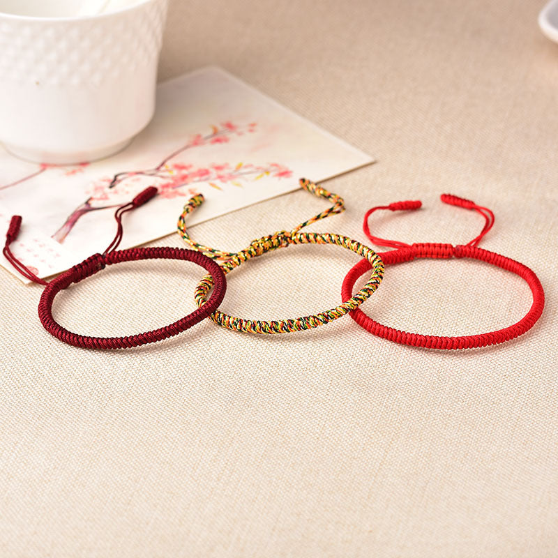 Tibetan Buddhist Knot Lucky Rope Bracelet