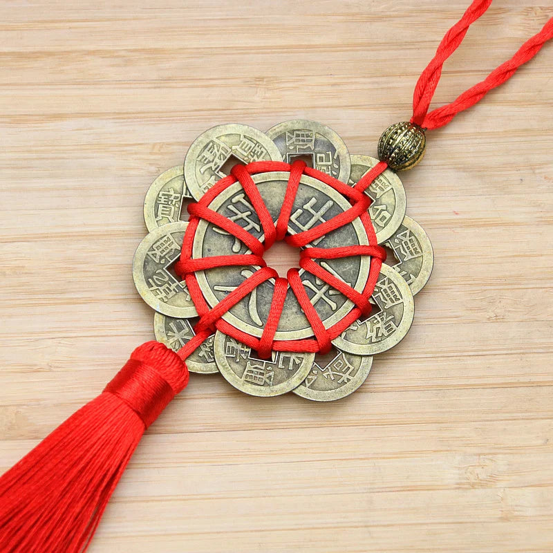 Imitation Ancient Coins Plum Blossom Ten Emperor Coins Five Emperor Copper Coins Car Pendants Home Decorations