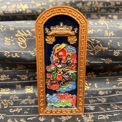 Jujube wood double-sided carving, hand-drawn,  Nine Heavens Ying Yuan Thunder Sound Universal Heavenly Sovereign Token