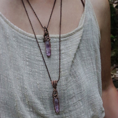 Zen Aura Essence Amethyst Pendant