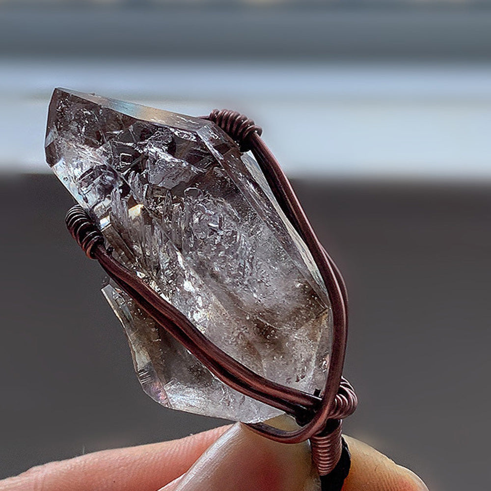 Force Amplifier Clear Quartz Pendant