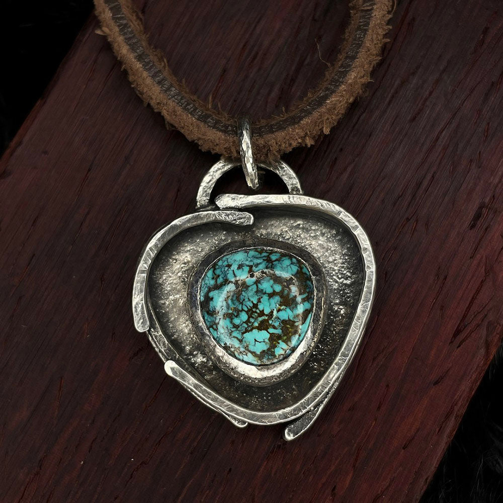 Safe-guarded Wealth Fortress Turquoise Pendant