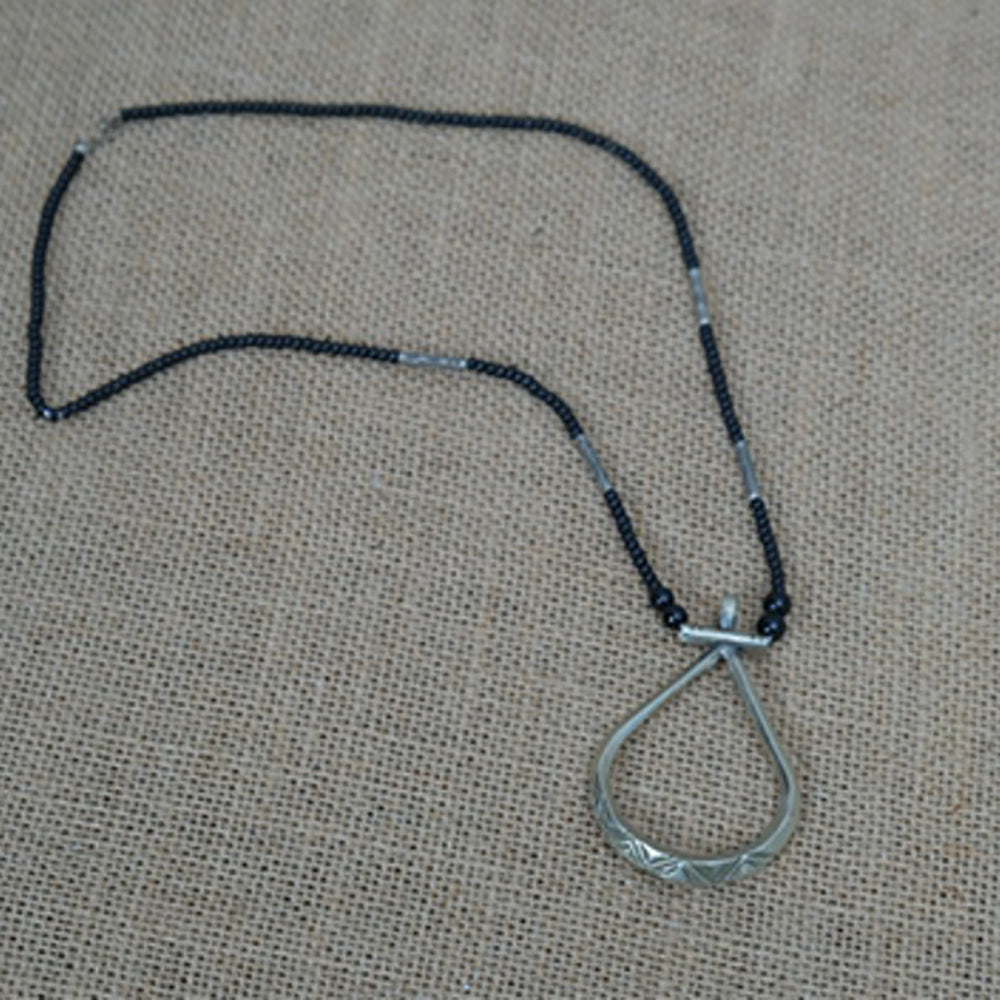 Silver Guardian Pendant Necklace Handcrafted for Protection and Balance