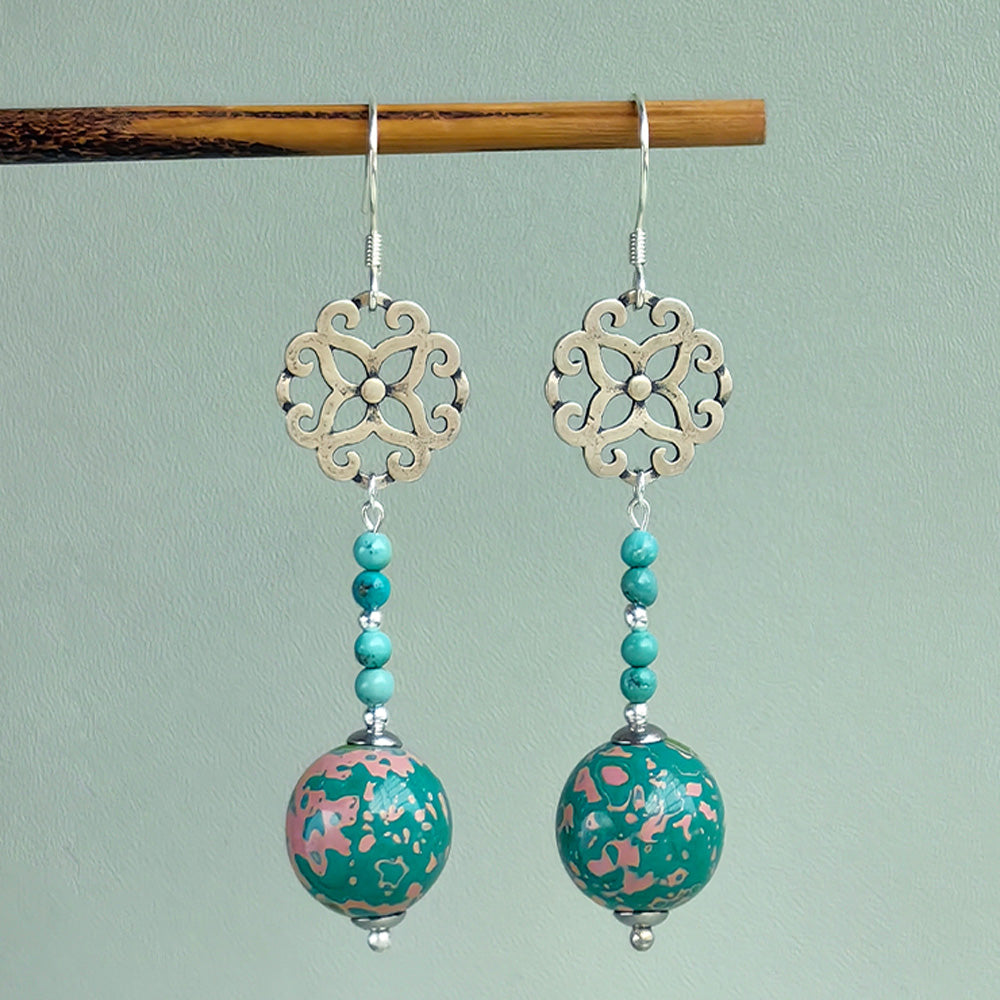 Guardian Serenity Turquoise Silver Earrings