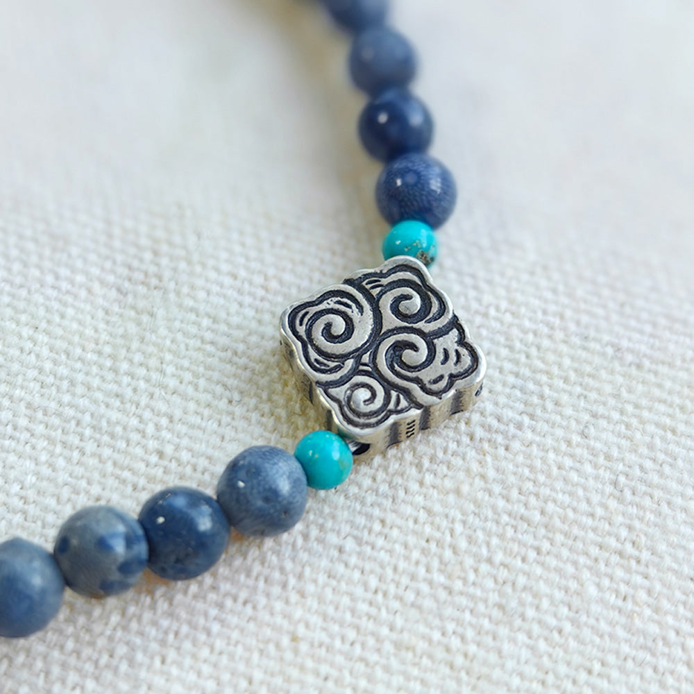 Guardian Spirit Turquoise Silver Bracelet