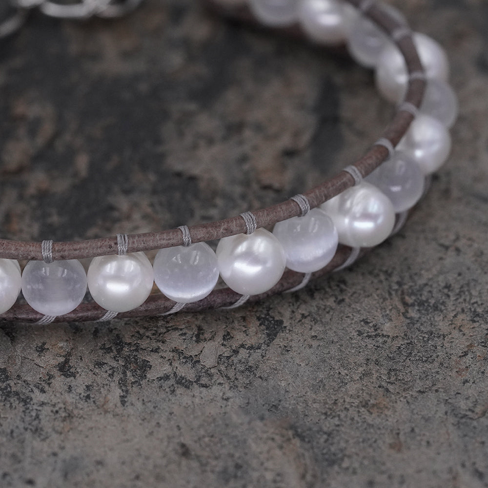 Serenity Pearl Gemstone Bracelet