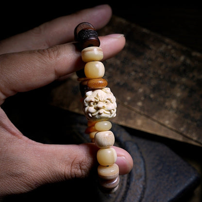 Courageous Spirit Yak Bone & Amber Bracelet