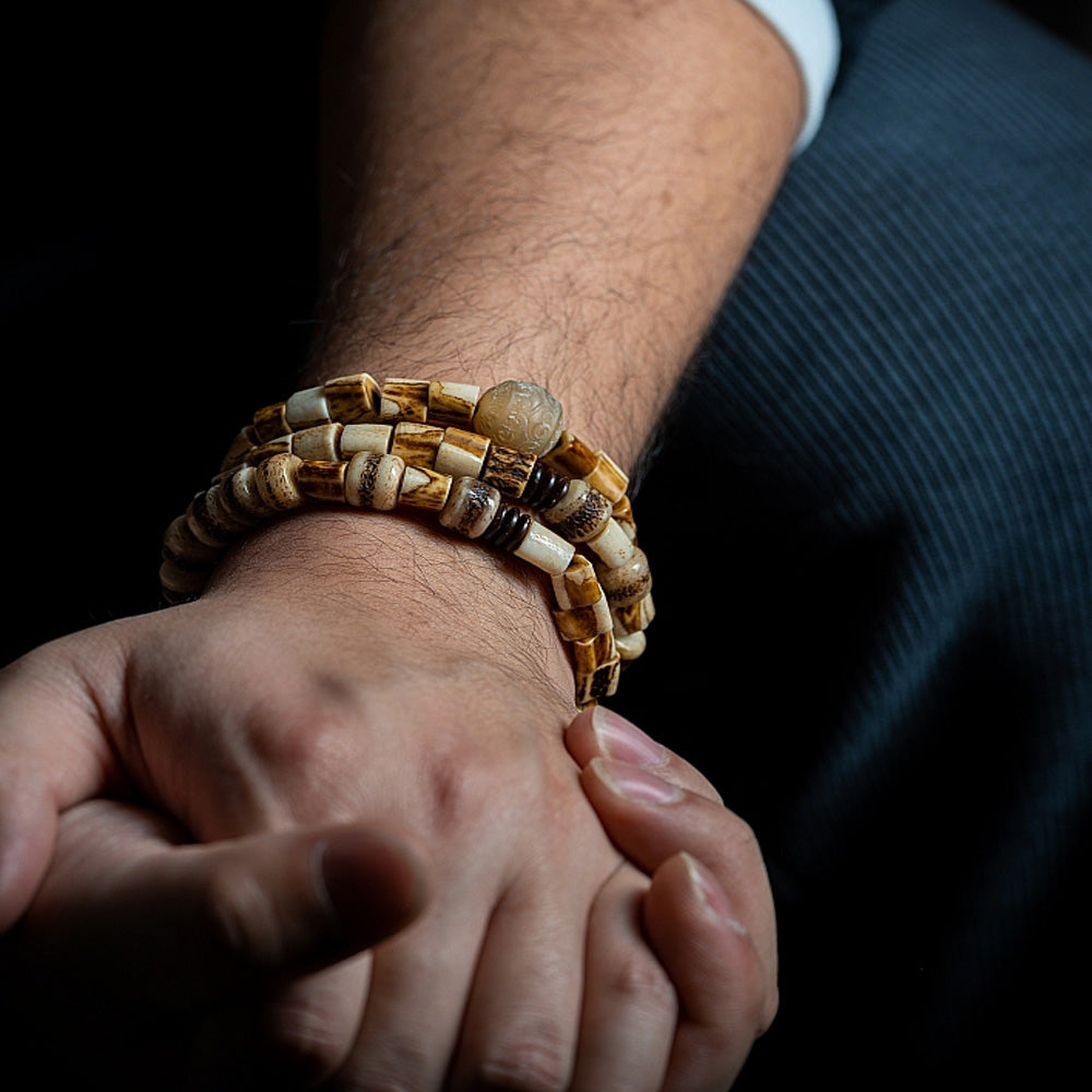 Guardian Spirit Yak Bone & Antler Protection Bracelet