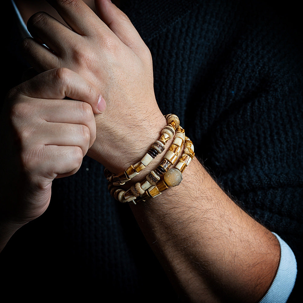 Guardian Spirit Yak Bone & Antler Protection Bracelet