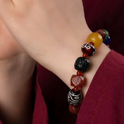 Divine Blessing Dzi Bead Bracelet