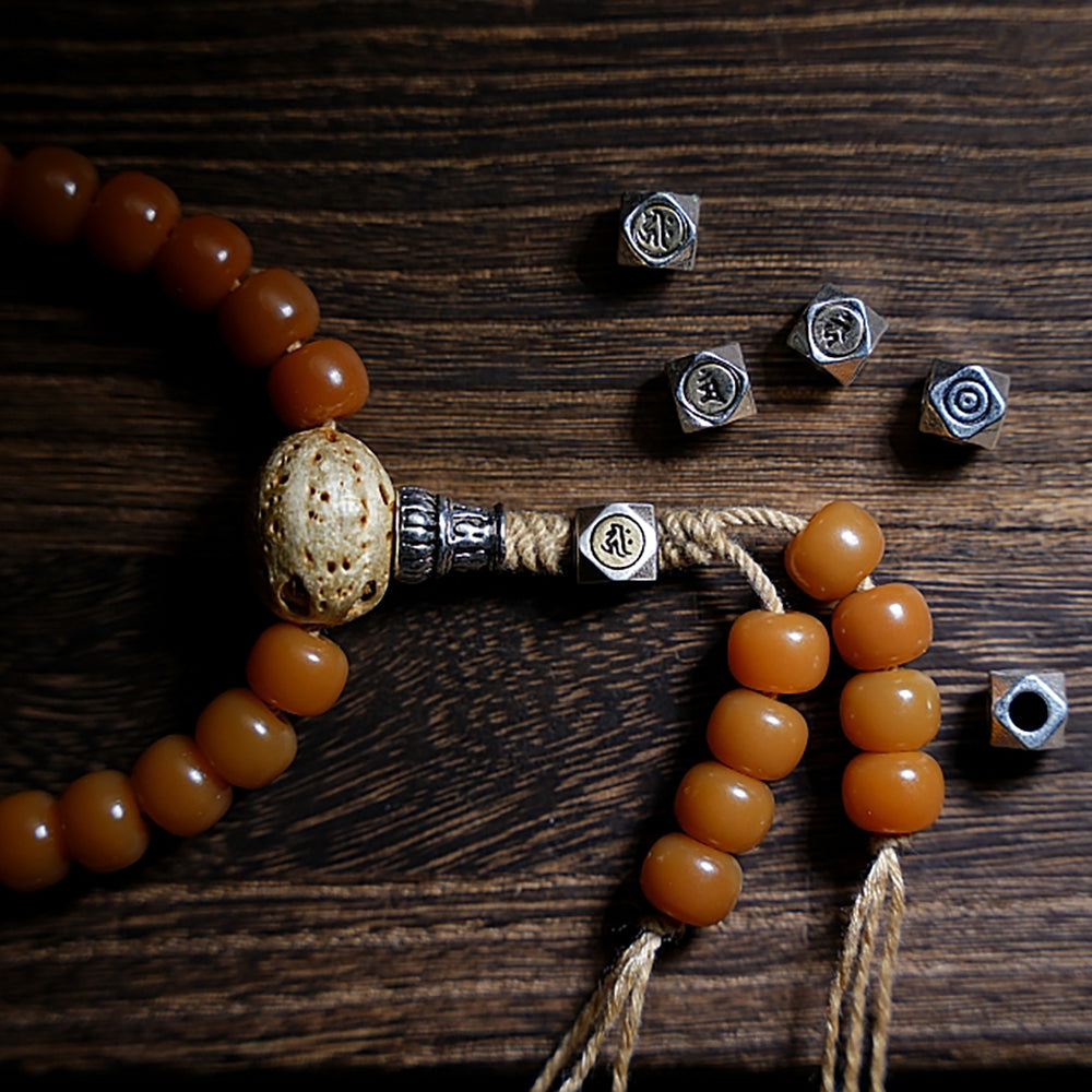 Prosperity Bodhi Seed 108 Mala Beads Necklace