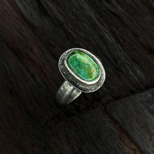 Strong Wealth Powerful Turquoise Stering Silver Rings