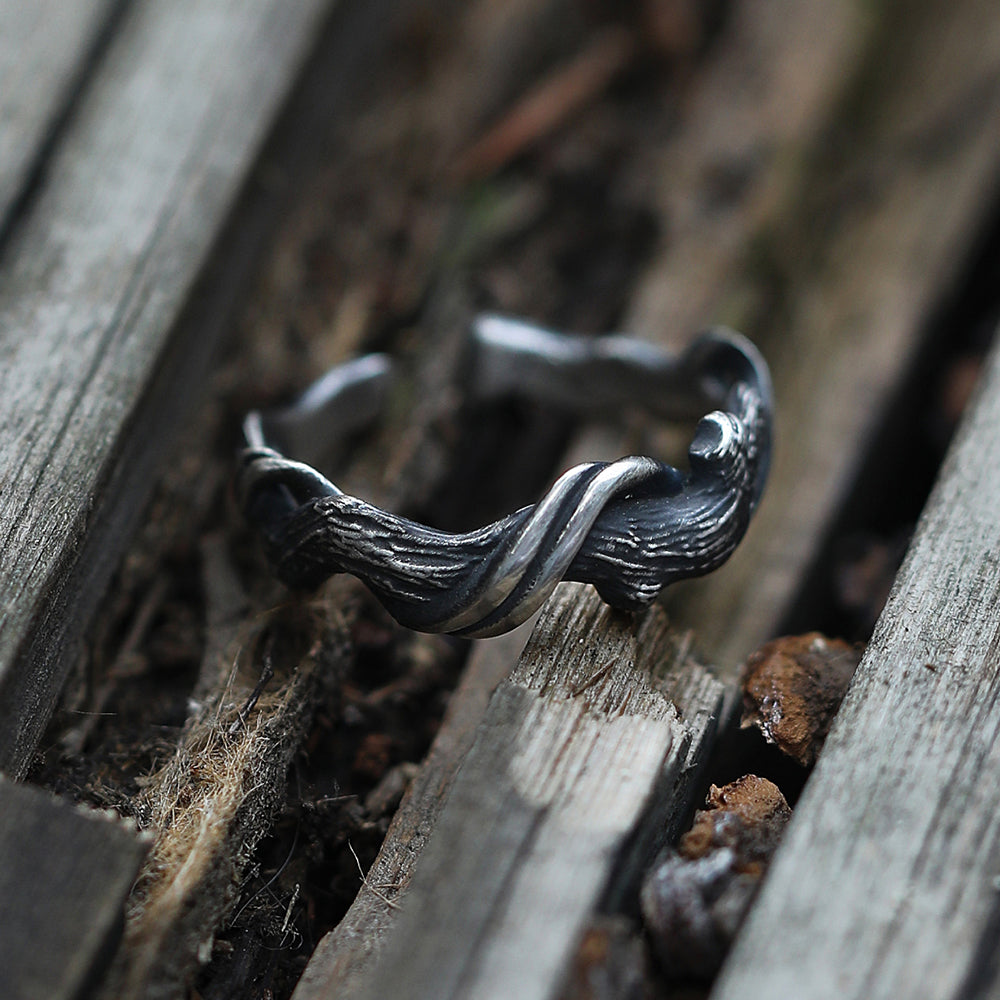 Prosperity Wave Sterling Silver Ring