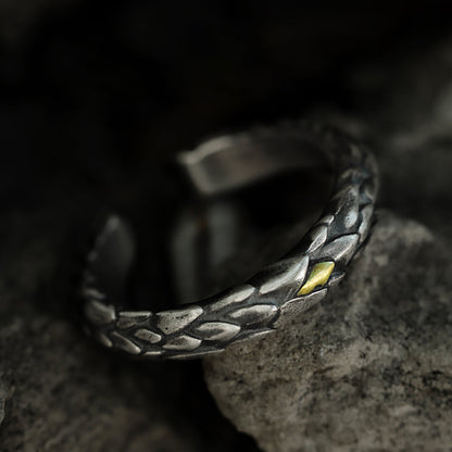 Guardian Scales Silver Ring