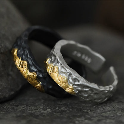 Eternal Peaks Silver and Gold Ring