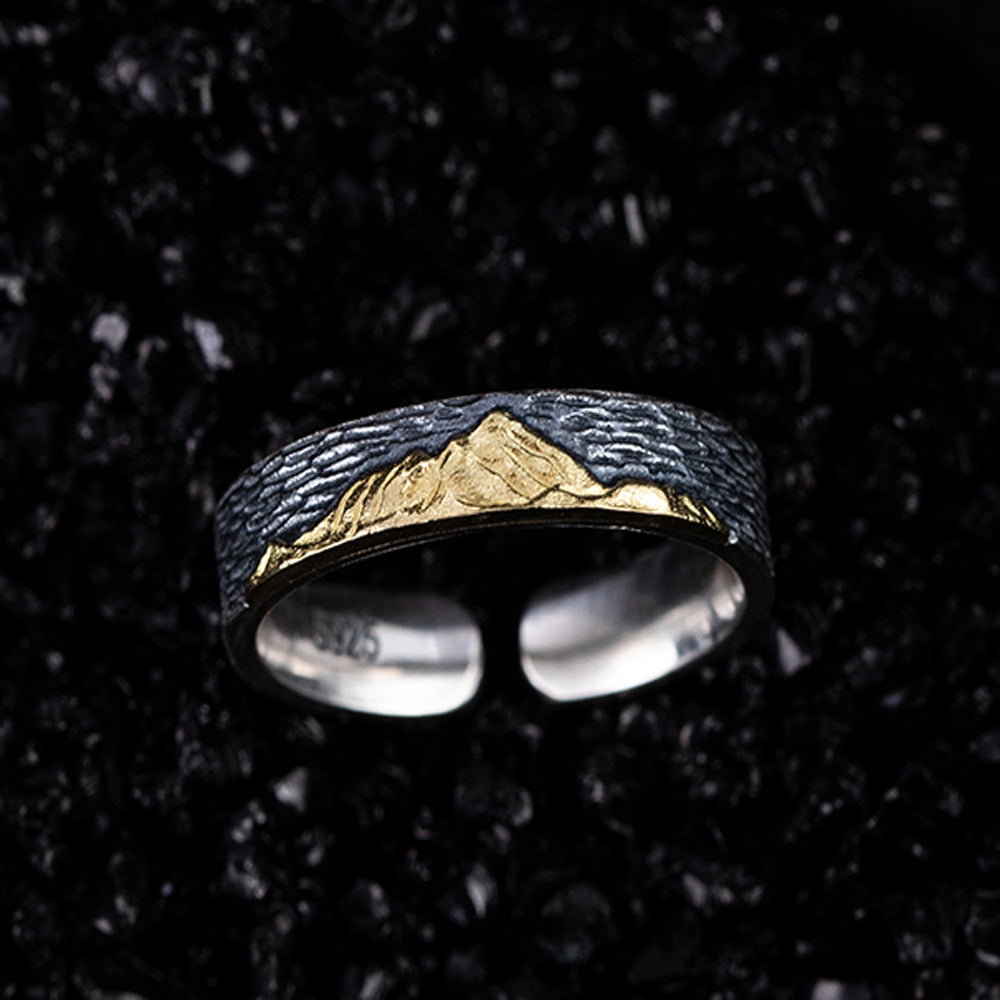 Guardian Spirit Silver and Brass Ring Handcrafted for Protective Energy