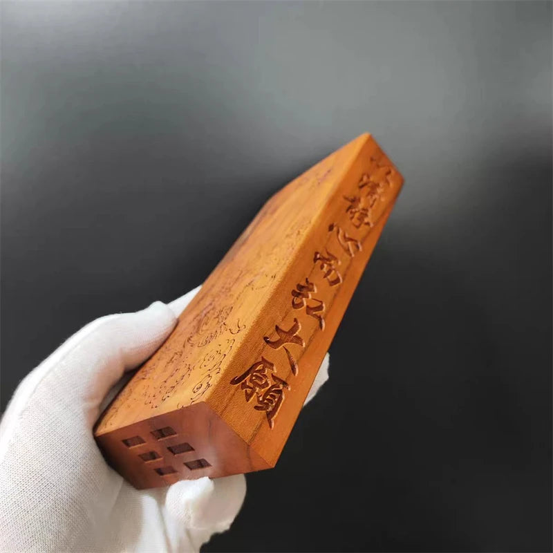 Lei Zu's Order, Universal Heavenly Sovereign Token, Jujube Wood, Peach Wood, Lightning Strike Wood, Auspicious，17 * 7cm