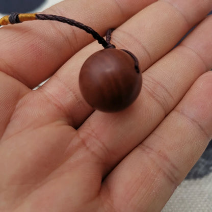 Lightning jujube wood pendant, Tianyuan, local pendant, square round solid wood, Taoist magic weapon