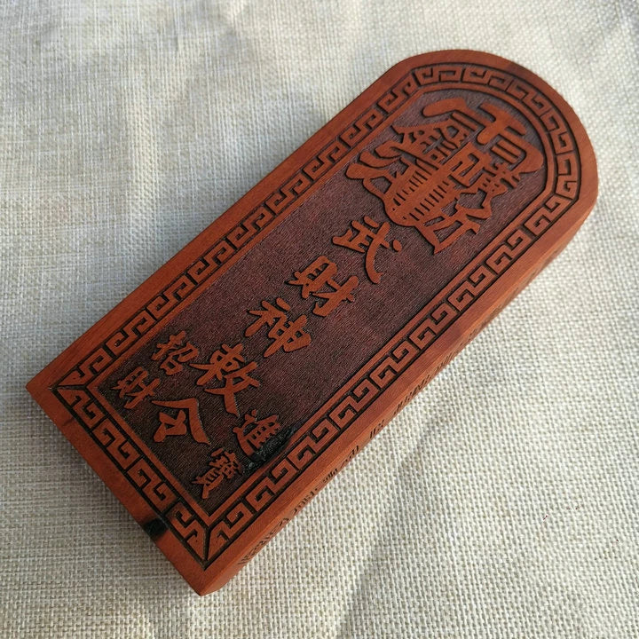 Lightning stroke date wood relief pendant, jade emperor taboo, crape myrtle taboo pendant, exquisite Taoist pendant