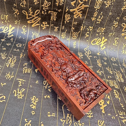 Lightning struck jujube wood, Doumu Yuanjun token, double-sided carved Dao, Taoist cultural item