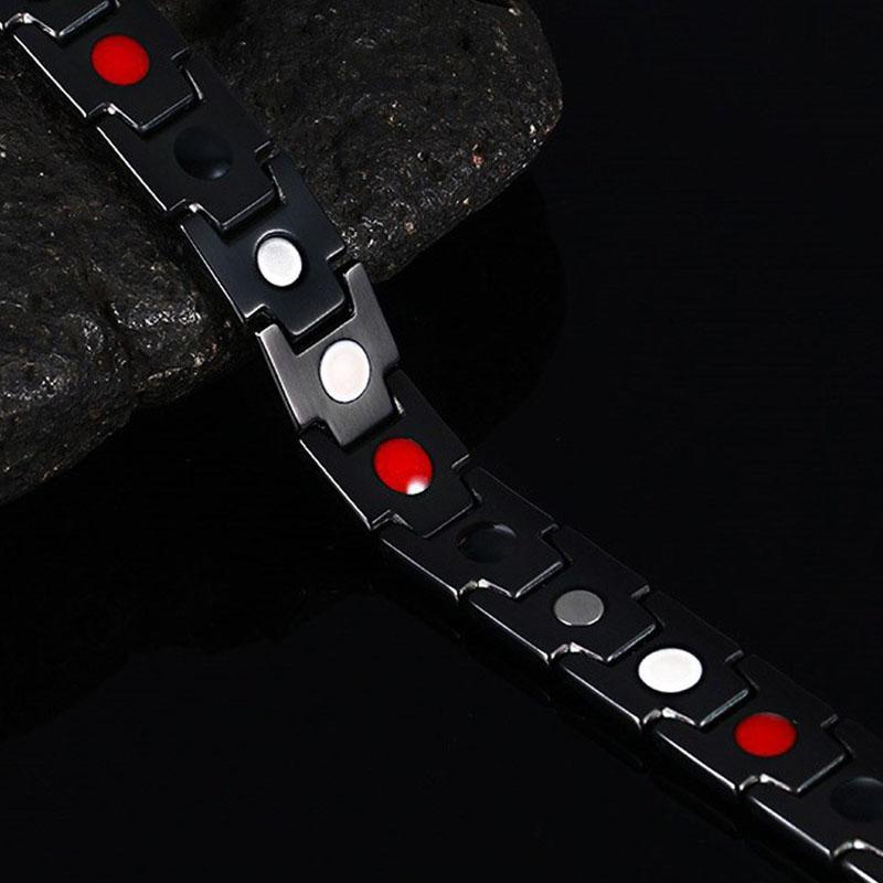 Magnetic Therapy Bracelets - Black, Silver, Gold