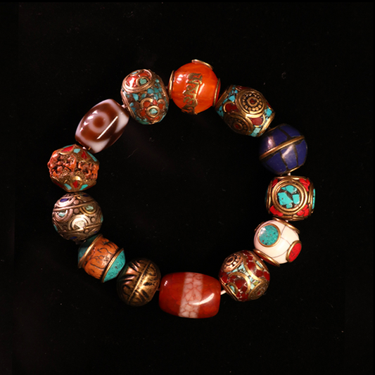 Mahakala MAGIC Dzi Bracelet for Eliminating Diseases