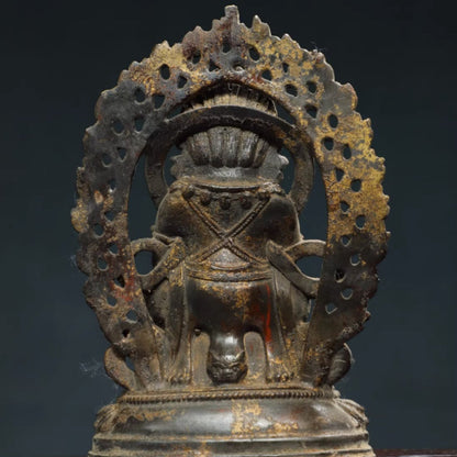 Mahakala MAGIC Tibetan Bronze Statue for Eliminating Diseases