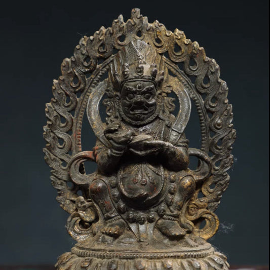 Mahakala MAGIC Tibetan Bronze Statue for Eliminating Diseases