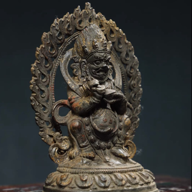 Mahakala MAGIC Tibetan Bronze Statue for Eliminating Diseases