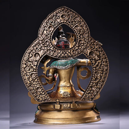 Manjushri AWAKENING Tibetan Statue for Eliminating Weakness