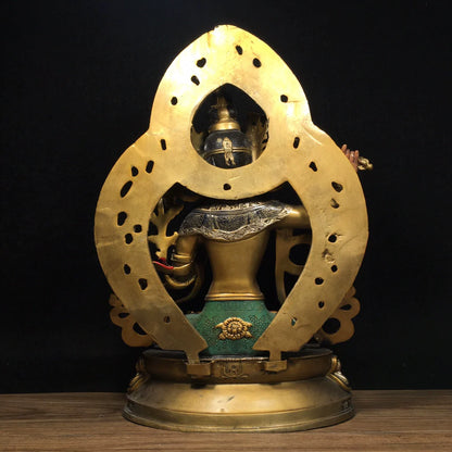 Manjushri AWAKENING Tibetan Statue for Eliminating Weakness