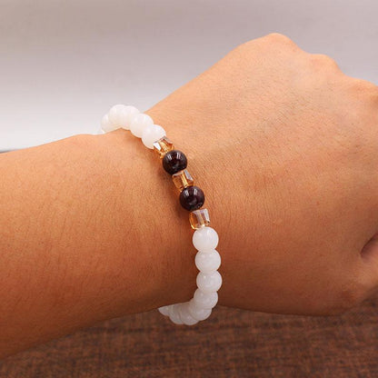 White Chalcedony Positivity Bracelet - Positivity & Harmony