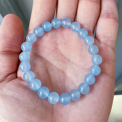 Blue Aquamarine Calming Bracelet - Grounding & Soothing