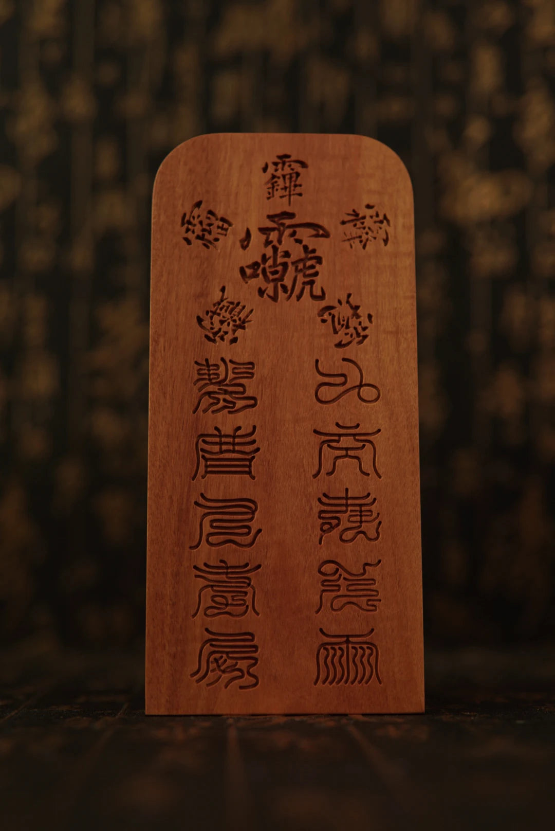 Old jujube wood, Lei Zu - nine days Ying Yuan Lei Sheng Pu Hua Tianzun token, relief Lei Zun statue