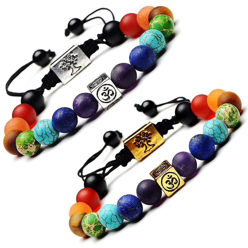 Om Chakra Tree of Life Bracelet