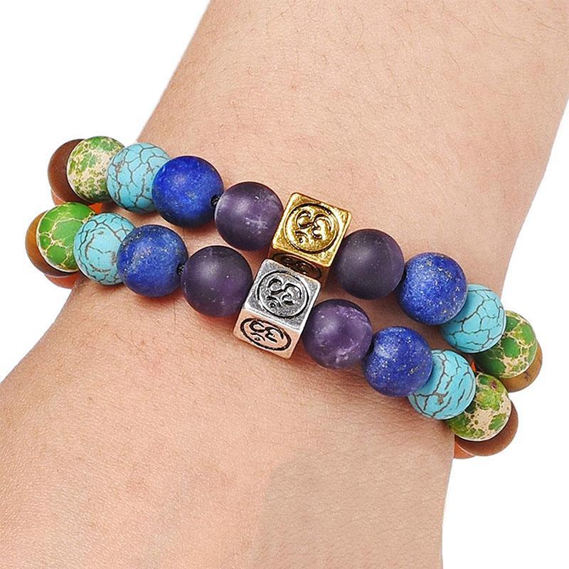 Om Chakra Tree of Life Bracelet