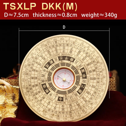 Professional compass Feng Shui measurement pure copper ornaments high precision compass luopan compass compass home decoration a