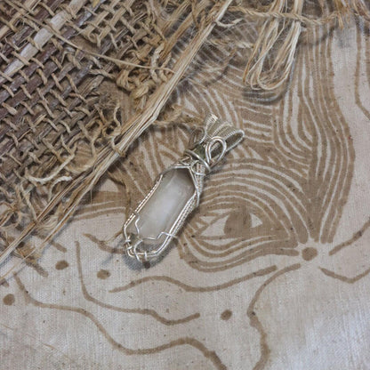 Sanctuary of Calm  Protective Energy Gemstone Wire Wrapped Pendant