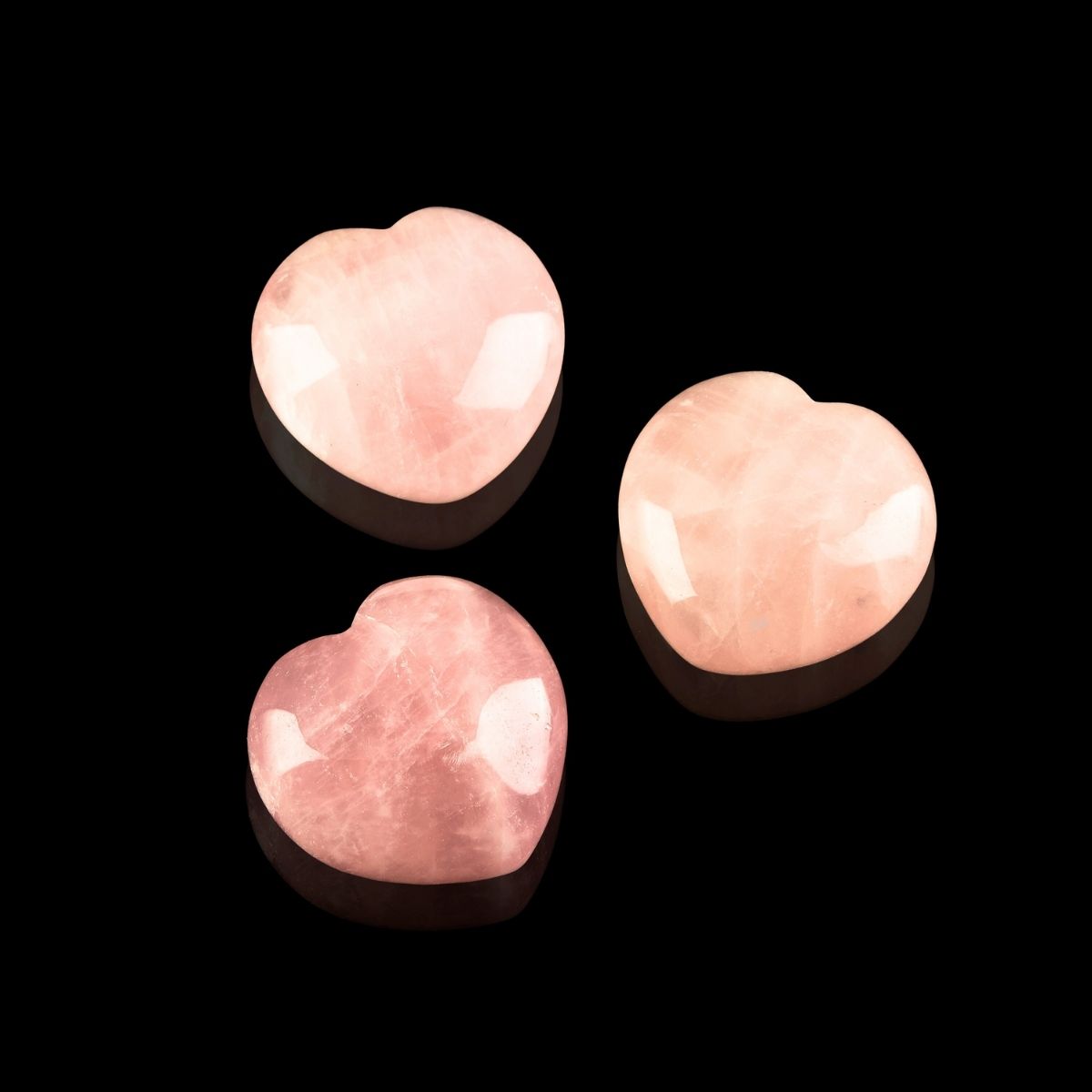 Rose Quartz Heart-Shaped Love Crystals - Love & Romance