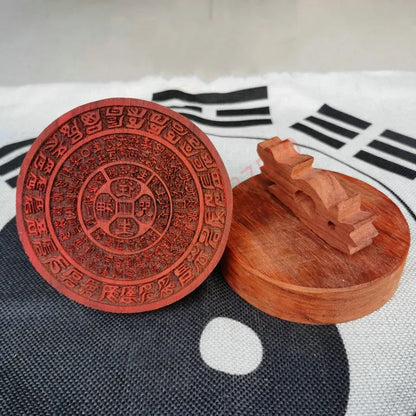 Seal of Taoist articles, seal of buddhist song, Honghua pear wood, yinban, Taoist seal, Buddhism, magic weapon