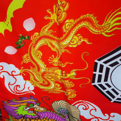 Taoist and Buddhist articles, table cloth, table skirt, 1 meter, dragon and Phoenix table circumference, altar cloth