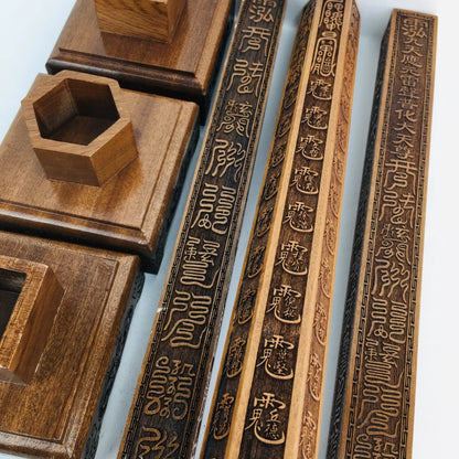 Taoist articles, Taoist Dharma ruler, Tianpeng ruler, 36 Tiangang, 4 Tianzun, 60 Jiazi, Taoist magic tools, three piece set