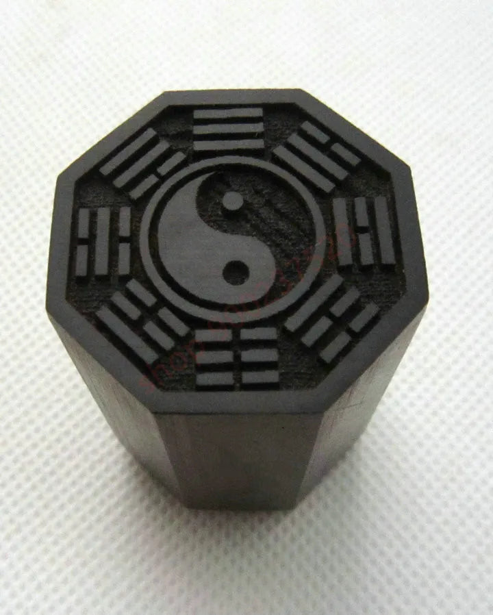 Taoist articles, Taoist magic tools, Taoist seal, Taiji Bagua seal, black sandalwood single side seal