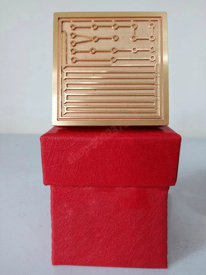 Taoist articles, Taoist tools, wood seal of five elements seal, single side seal of pure copper, Taoist seal, with box