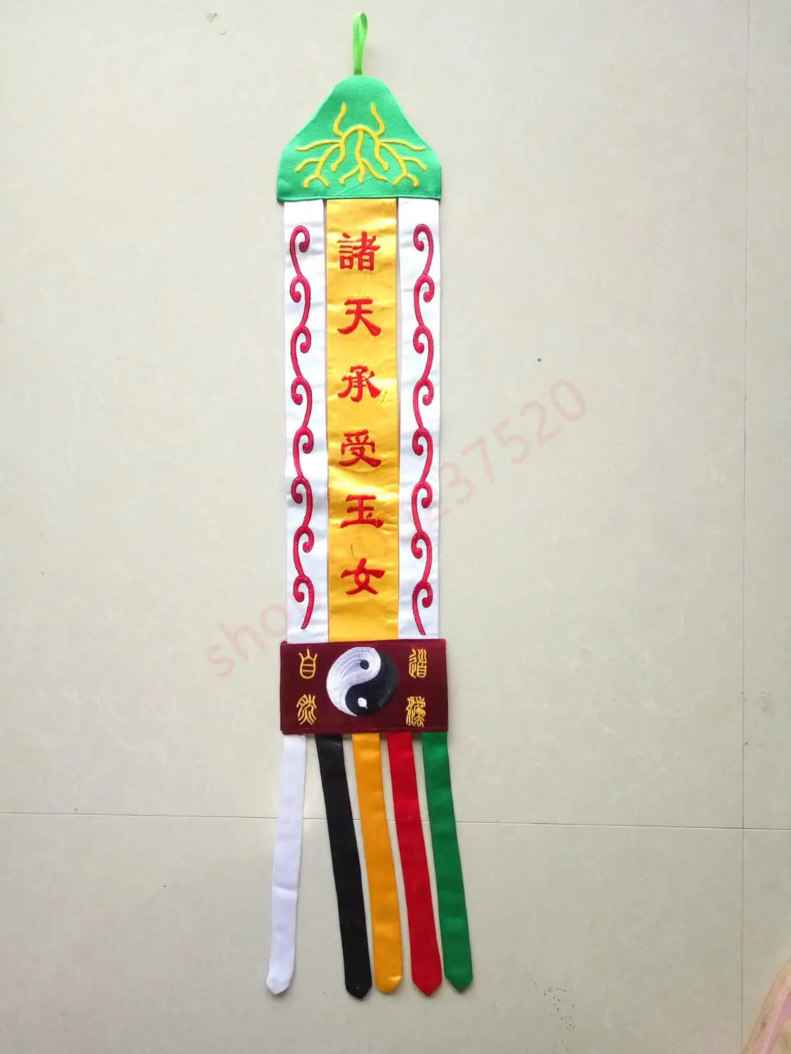 Taoist articles, embroidery, fan fan, Dao fan, TianDai Yunv double-sided embroidery